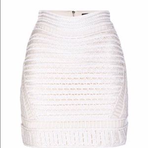 Maje Jazzou cream skirt